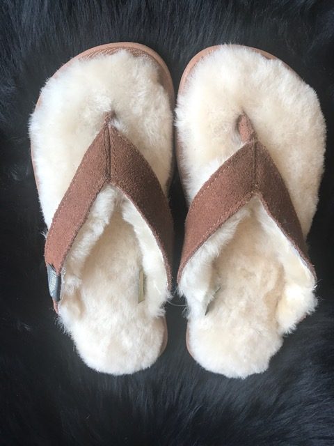 fur lined flip flops