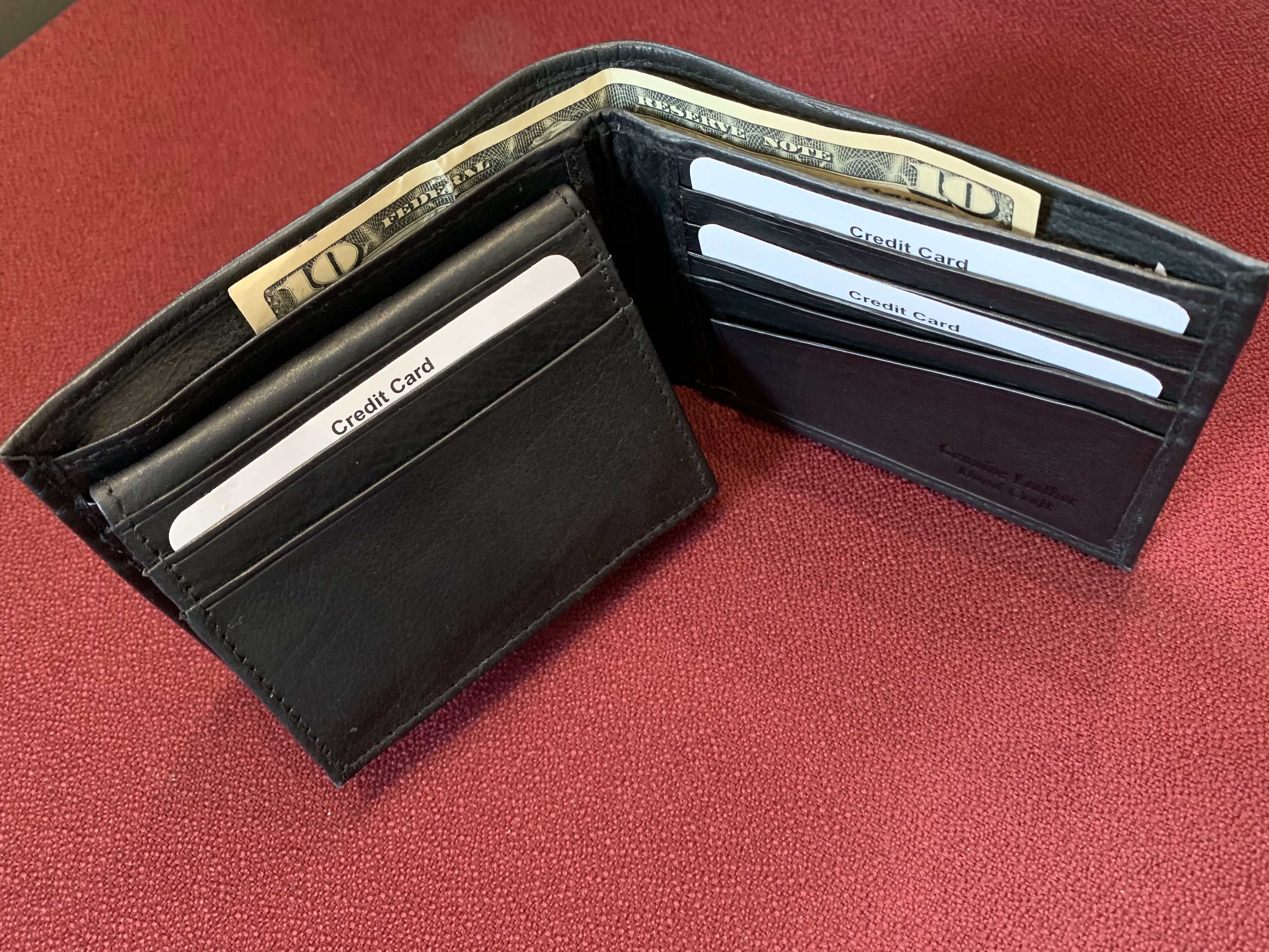 mens wallet with zipper compartment